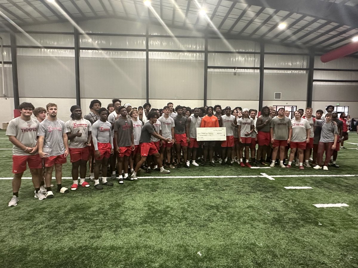 Mark Freeman (@coachmarkf) on Twitter photo Thank you Newboy!! <a href="/FegansAnquon/">Anquon “Newboy” Fegans ✪</a> for Blessing our program today! You and your family are blessings to everyone at Thompson Hs! Good luck this year! We love ya !! <a href="/WARRIORNATION20/">Thompson Football</a> <a href="/HallTechSports1/">Hall-Tech Sports</a> <a href="/ScoutFball/">Larry Rudolph</a> <a href="/AuburnFootball/">Auburn Football</a> # OUTWORKEMALL!!! Thank you Newboy!! <a href="/FegansAnquon/">Anquon “Newboy” Fegans ✪</a> for Blessing our program today! You and your family are blessings to everyone at Thompson Hs! Good luck this year! We love ya !! <a href="/WARRIORNATION20/">Thompson Football</a> <a href="/HallTechSports1/">Hall-Tech Sports</a> <a href="/ScoutFball/">Larry Rudolph</a> <a href="/AuburnFootball/">Auburn Football</a> # OUTWORKEMALL!!!