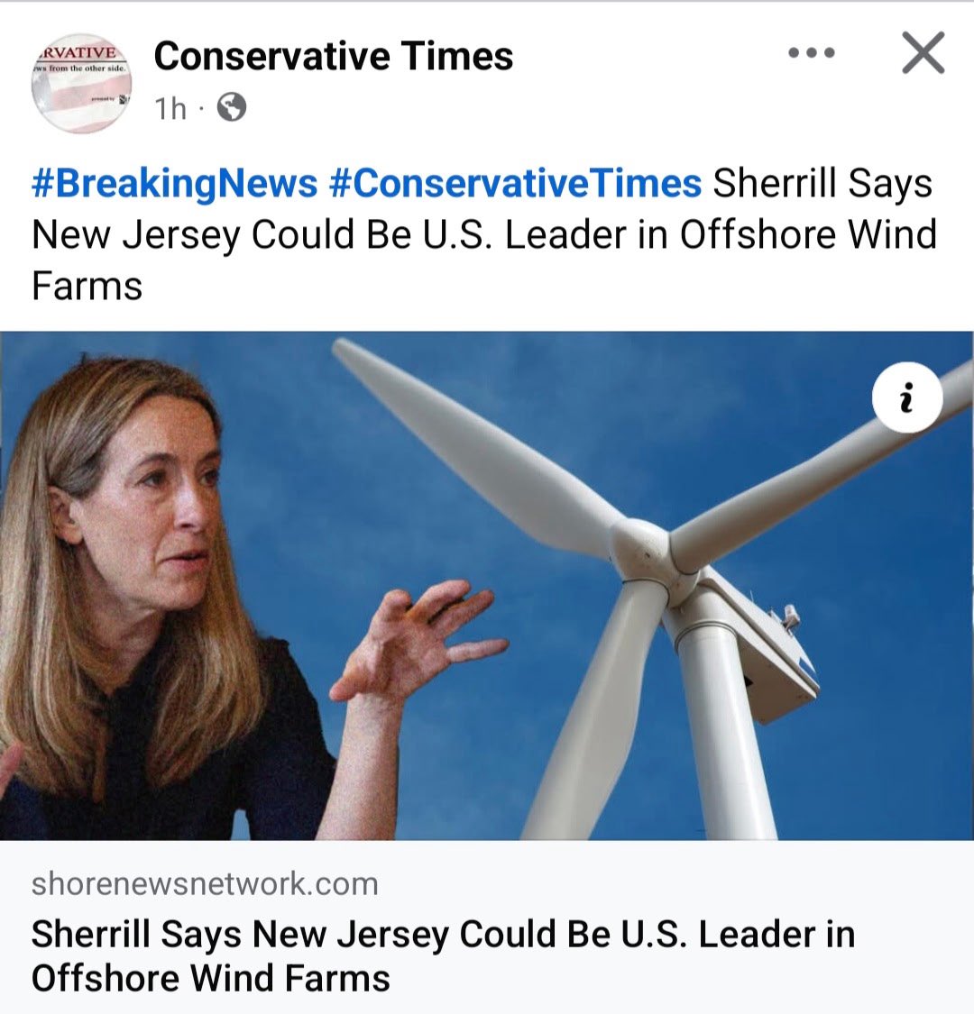 njcoast_protect's tweet photo. Sherrill Says New Jersey Could Be U.S. Leader in Offshore Wind Farms

Mikie Sherrill has been a vocal proponent of offshore wind energy. New Jersey cannot afford Phil 2.0, someone who, if elected, would take the Garden State further into the energy and environmental abyss.

https://t.co/4dUcQzk8Yk

@Jack4NJ @SaveJersey @JudgeMichaelD