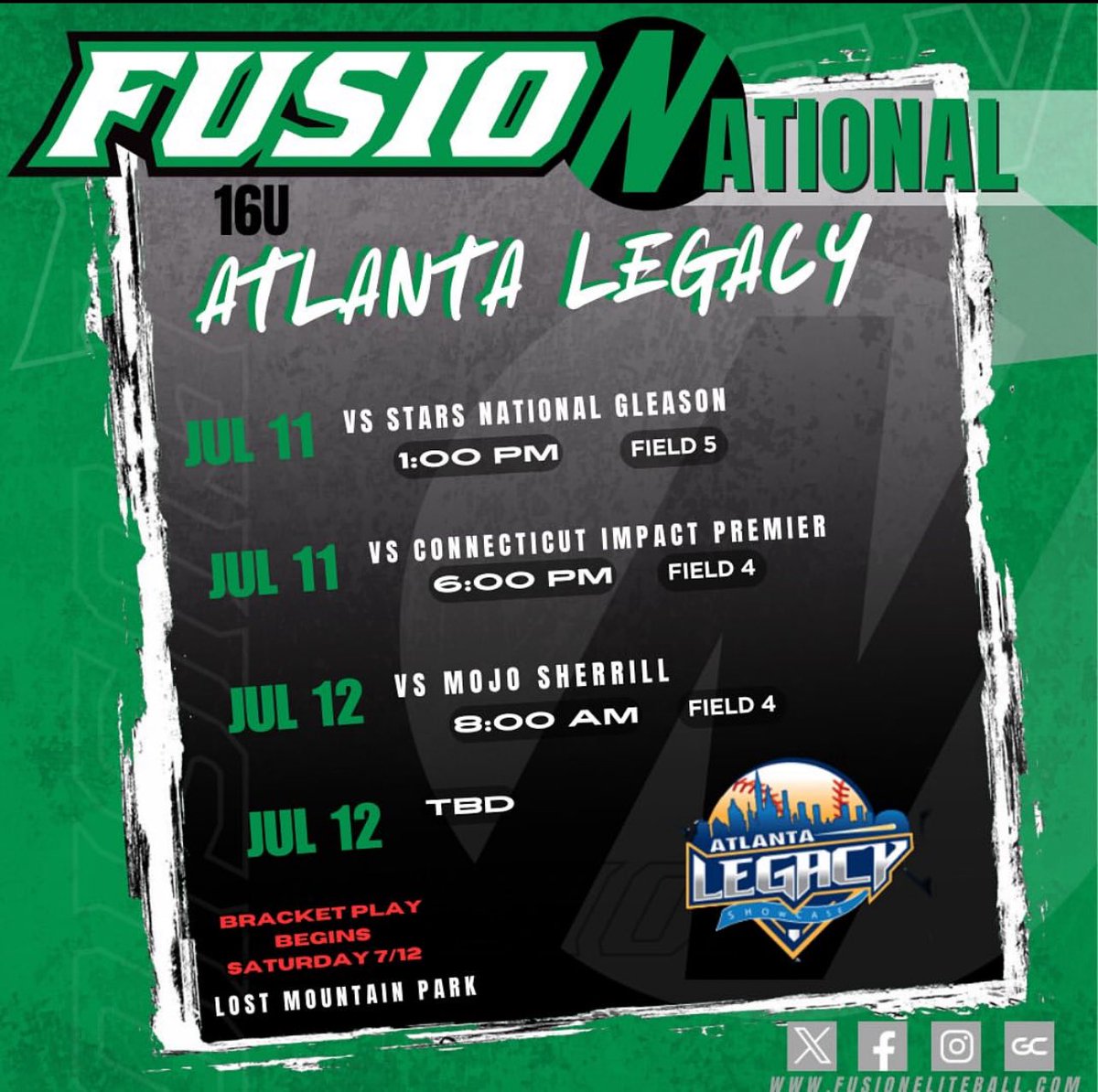 Can’t wait to get back on the field again this weekend in Atlanta! <a href="/FusionSB_16Nats/">Fusion 16U National Unruh/Greenwood</a> <a href="/FusionSB_/">Fusion</a>