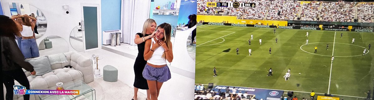 Le double écran du siècle avec un psg des grands soirs et j’espère un bon live 
#PSGRMA #PSGREAL #SecretStory