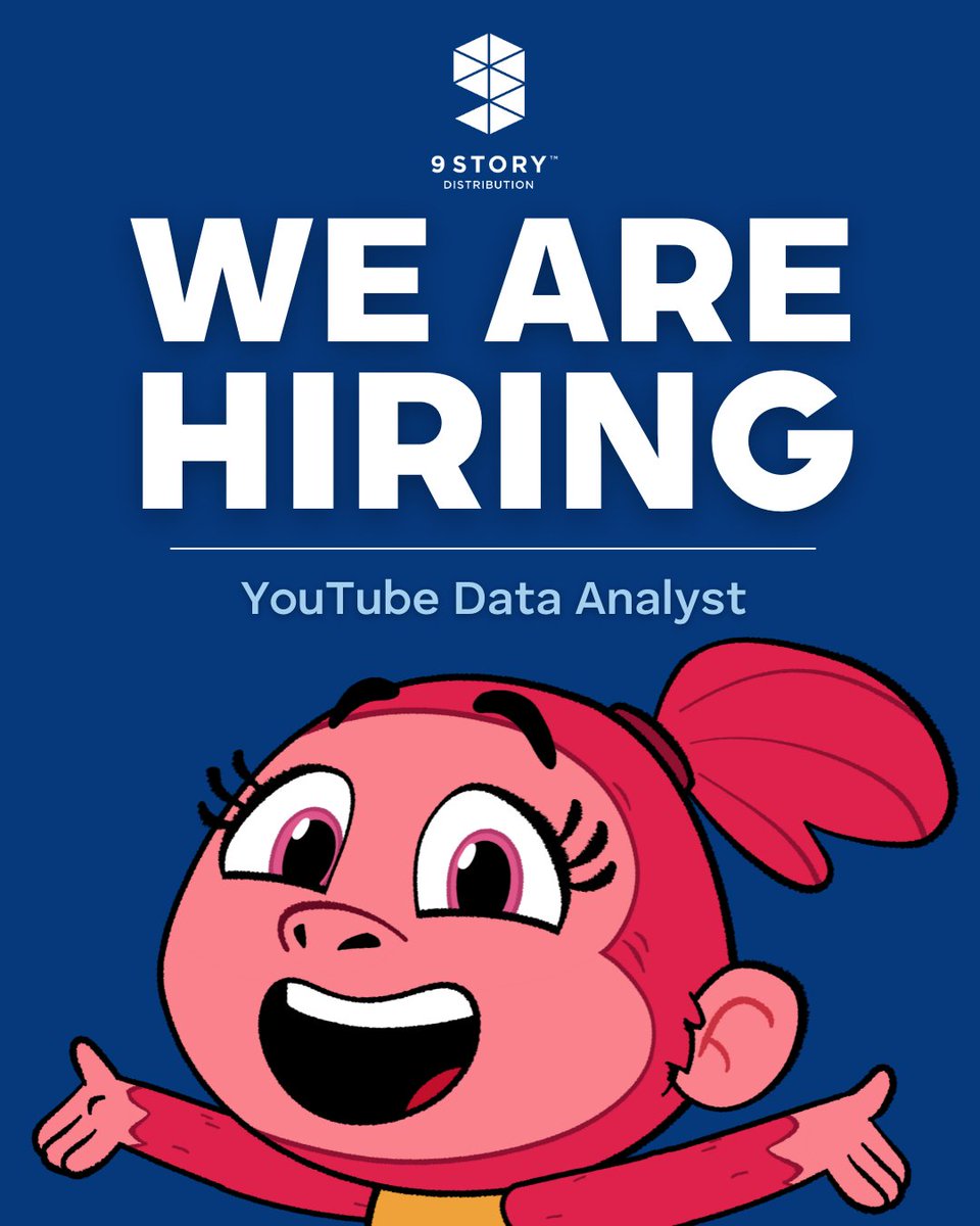 We’re hiring! Our 9 Story Digital Team is on the lookout for a YouTube Data Analyst to join the crew.

Want to work with us? Check out the job description via the link below and apply now! 💻✨

brownbagfilms-hr.force.com/recruit/fRecru…