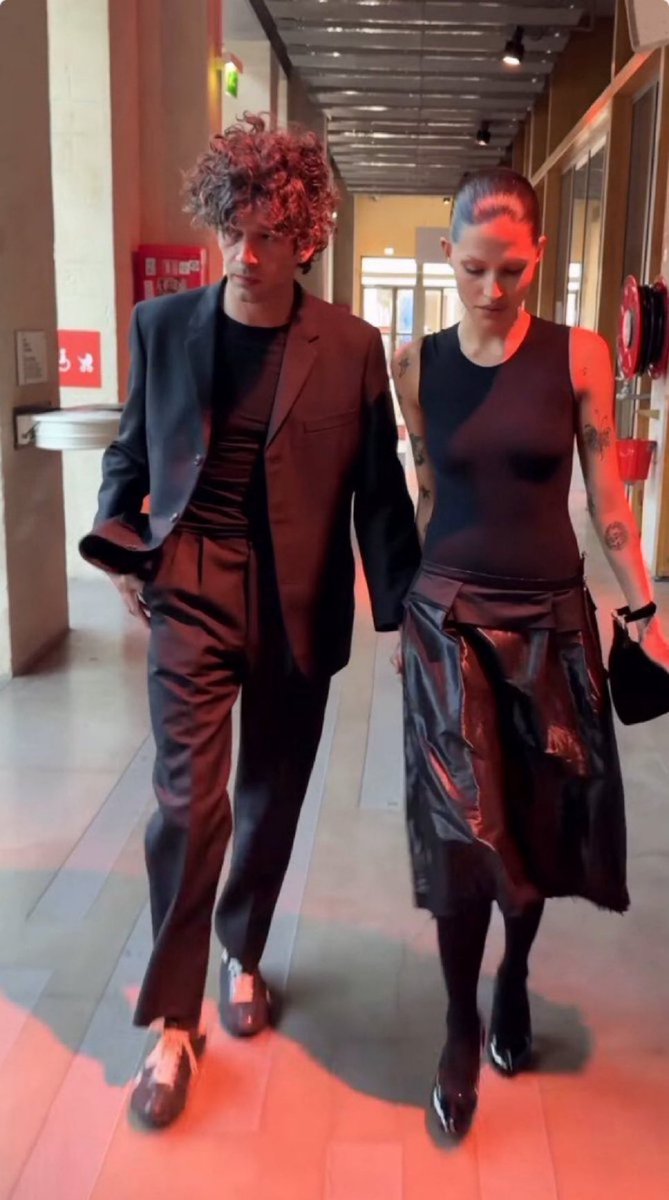 the1975_mfc's tweet image. Matty and Gabbriette at the 'Maison Margiela' show in Paris tonight