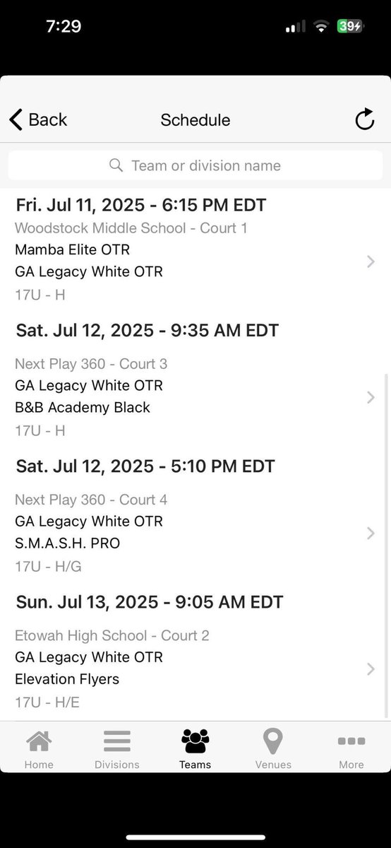 Payne_Smith (@payne070) on Twitter photo Ready for the Elite 32 with Georgia Legacy White <a href="/galegacyhoops/">๐๐ฎ๐ธ๐ป๐ฐ๐ฒ๐ช ๐๐ฎ๐ฐ๐ช๐ฌ๐</a> ๐ฅ
July 10โ13 at <a href="/OTRHoops/">On the Radar Hoops Events</a>
๐
Schedule:
๐๏ธ July 10 โ 1:55 PM @ Next Play 360
๐๏ธ July 11 โ 10:40 AM @ Etowah HS
๐๏ธ July 11 โ 6:15 PM @ Woodstock MS
๐๏ธ July 12 โ 9:35 AM & 5:10 PM @ Next Play 360
๐๏ธ July 13 โ 9:05AM Ready for the Elite 32 with Georgia Legacy White <a href="/galegacyhoops/">๐๐ฎ๐ธ๐ป๐ฐ๐ฒ๐ช ๐๐ฎ๐ฐ๐ช๐ฌ๐</a> ๐ฅ
July 10โ13 at <a href="/OTRHoops/">On the Radar Hoops Events</a>
๐
Schedule:
๐๏ธ July 10 โ 1:55 PM @ Next Play 360
๐๏ธ July 11 โ 10:40 AM @ Etowah HS
๐๏ธ July 11 โ 6:15 PM @ Woodstock MS
๐๏ธ July 12 โ 9:35 AM & 5:10 PM @ Next Play 360
๐๏ธ July 13 โ 9:05AM