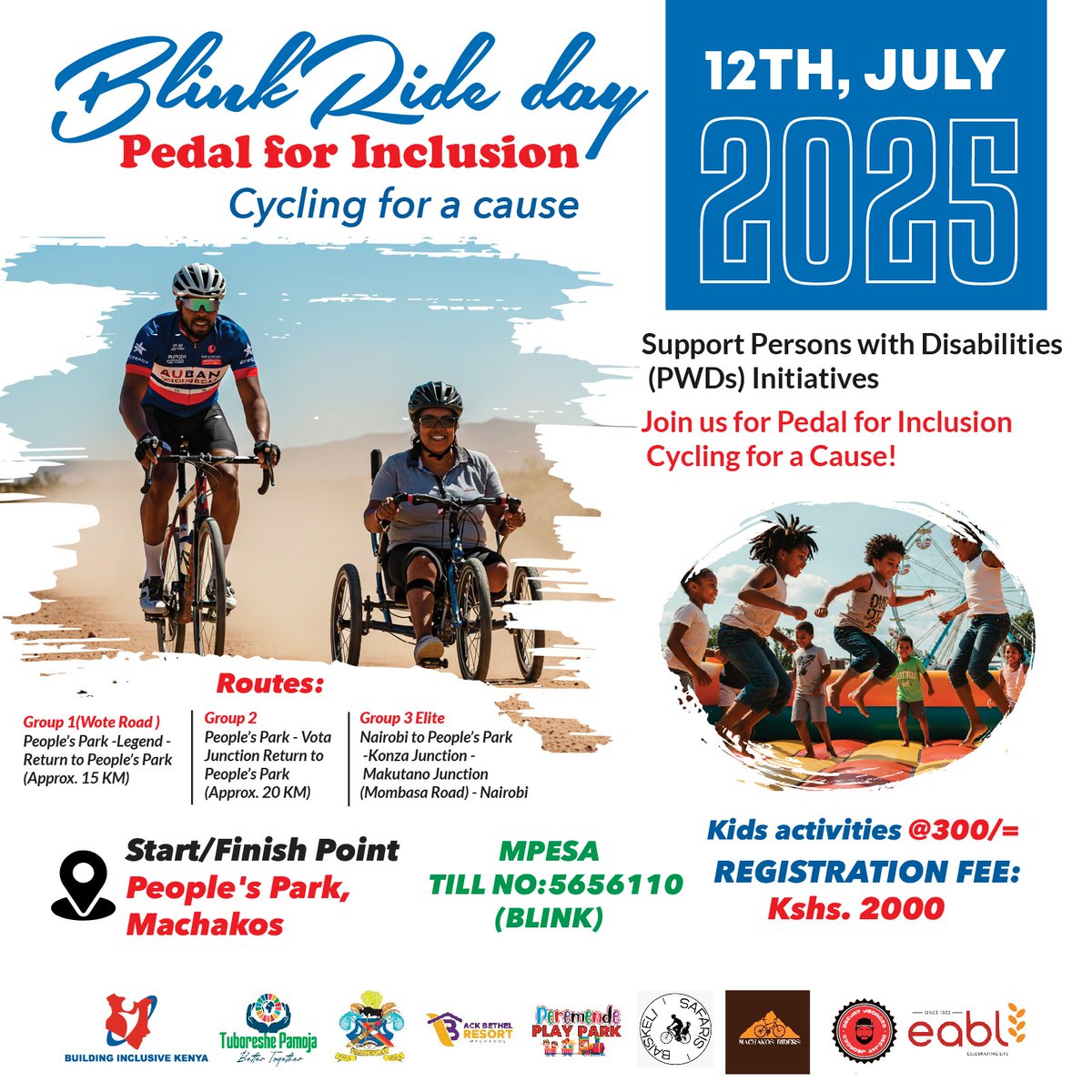Kindly join us and support this noble cause. 
#cyclingforinclusion