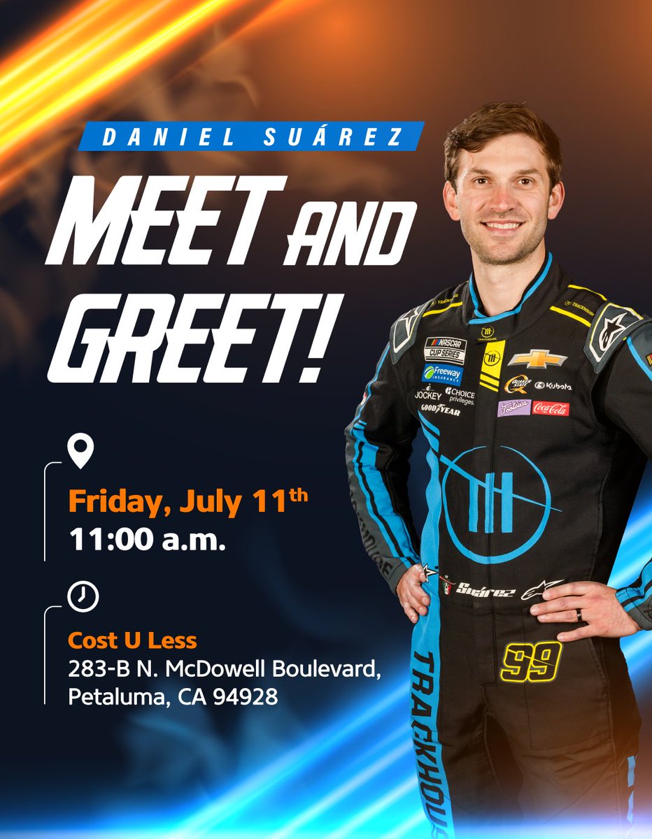 Here's your chance this Friday ⬇️

<a href="/Daniel_SuarezG/">Daniel Suárez</a> | <a href="/Freeway_Ins/">Freeway Insurance</a>