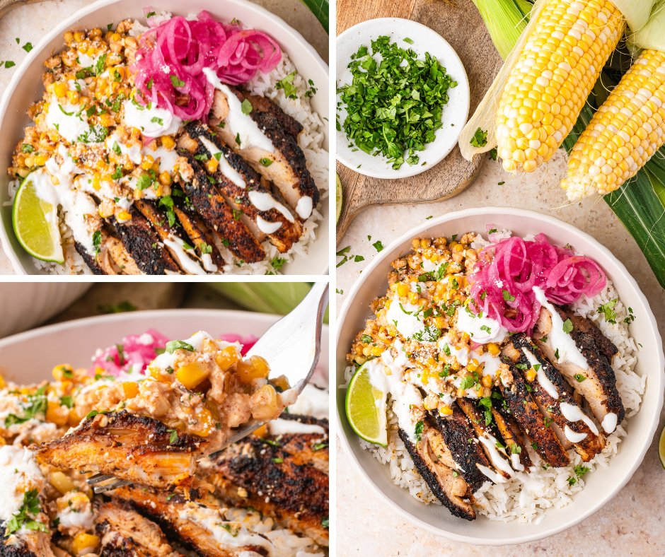 Bold, smoky, and bursting with flavor! 🌽🔥 These Street Corn Chicken Rice Bowls are a summer dinner dream—ready in 35 mins! 🍗🥗
Get the recipe 👉 tinyurl.com/5x26s5h4
#streetcorn #chickendinner #easyrecipes #summervibes #summerfood #SummerEats #StreetCornChickenRiceBowls
