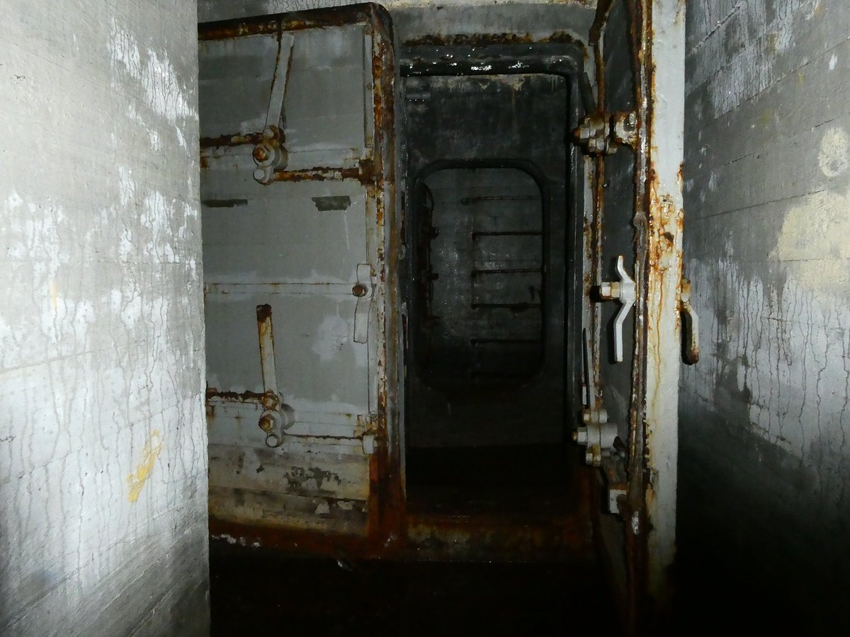 half__watt's tweet image. Ruinous machine-gun position and throughflow valve used to cool off the barrel