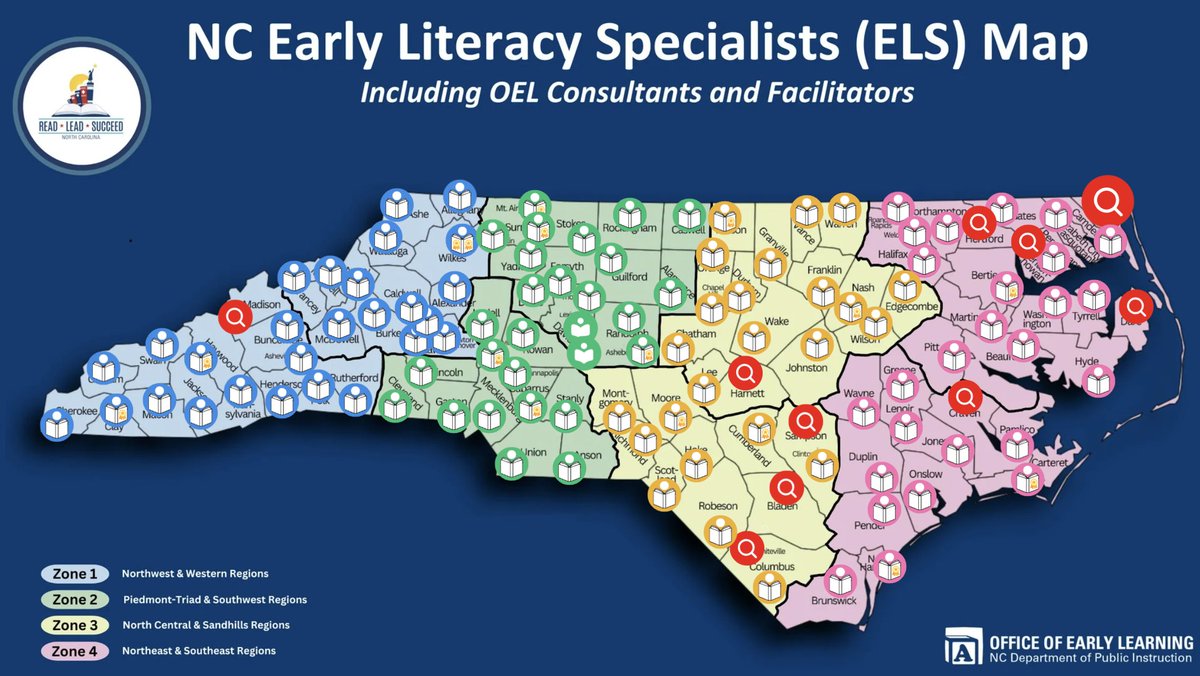 OEL is hiring! We have 10 Early Literacy Specialist positions available. Check out our interactive map to see the districts with vacancies: go.ncdpi.gov/ELSMap