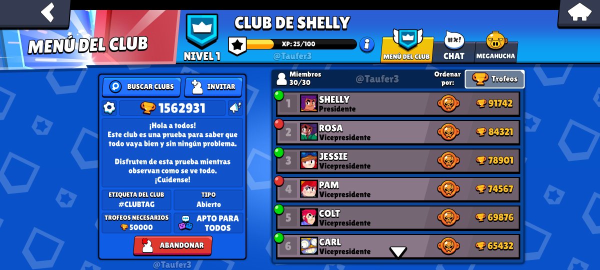 Taufer3's tweet image. Si quieres ver un rework a los Clubs y a la Megahucha hice uno para este hilo.
Estarán cosas como misiones del club, la tienda del club y mejoras en su interfaz.
(1/14)
#BrawlStars #BrawlStarsConcept #MegaPig