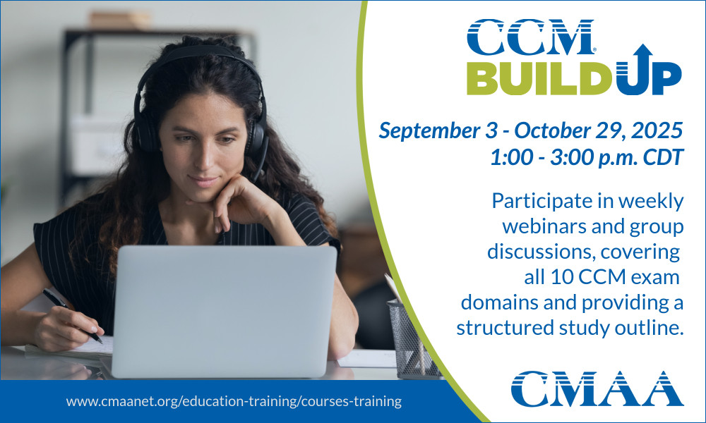 Stand out by showing your thorough understanding of program and #construction management to the entire industry by earning your #CCM! #CMAA's CCM Build Up is designed to help you master exam prep and boost your journey to CCM. Learn more and sign up at ow.ly/6Ku250Wkpci