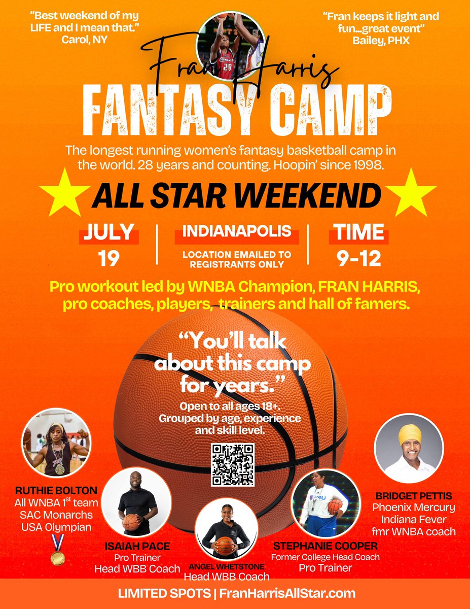 WNBA All Star in Indy🏀🤩 
Hoopers scan the QR code
