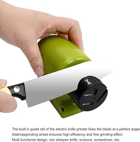 AlsaifSayed's tweet image. مسن سكاكين كهربائي مزود بمحرك، اداة شحذ سكاكين كهربائية للمطبخ المنزلي للحواف المسننة المستقيمة، ادوات المطبخ
تصميم متعدد الوظائف: يمكن لآلة شحذ السكاكين الكهربائية شحذ السكين والمقص ومفك البراغي وما إلى ذلك.
amzn.to/4627U4D