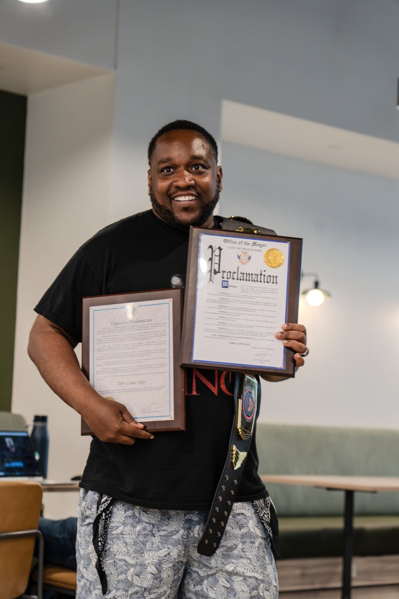 Once again congratulating our boy @torylowe_king on the official Tory Lowe Day July 7th, right here in Milwaukee. Glad we got to celebrate YOU!

Your hard work, dedication and care for this community speaks volumes and does not go unnoticed. We are so proud of you and this is