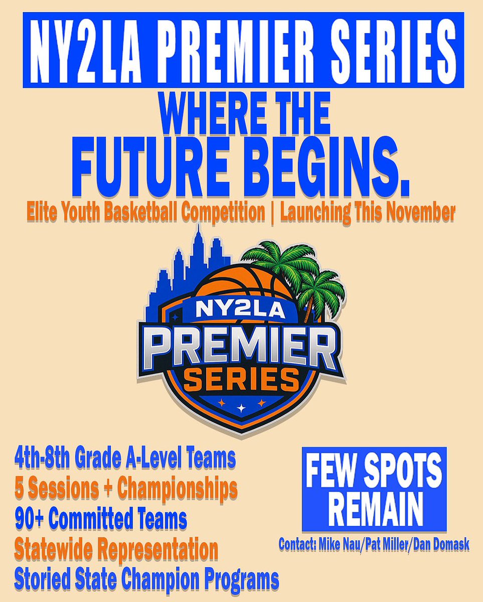 NY2LA Premier Series – Coming This Fall &amp; Winter!

The NY2LA Premier Series is launching, bringing together 90+ of the top youth teams from across Wisconsin. 

✅ 4-8th Grade A-Level Teams
✅ Statewide Representation
✅ 5 Sessions + Championship 🏆
✅ Storied, State Champion