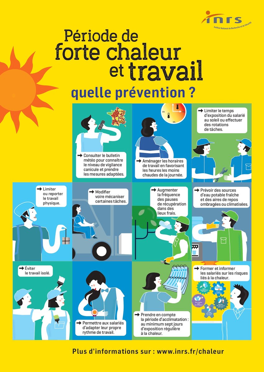 Fortes chaleurs : comment protéger les salariés ?
sstmag.fr/2025/07/09/for…
Ne manquez rien de l'actu de la Santé sécurité au travail, inscrivez-vous gratuitement à notre newsletter et  abonnez-vous à SST Mag sur sstmag.fr