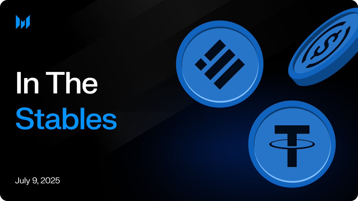 ahbeaudry's tweet image. 🚨 I just launched a newsletter with @MessariCrypto called "In The Stables" 💸
Each Wednesday we'll be coming out with a concise weekly roundup of the latest developments in stablecoins. You should check it out!
More info and the link to subscribe in the 🧵👇