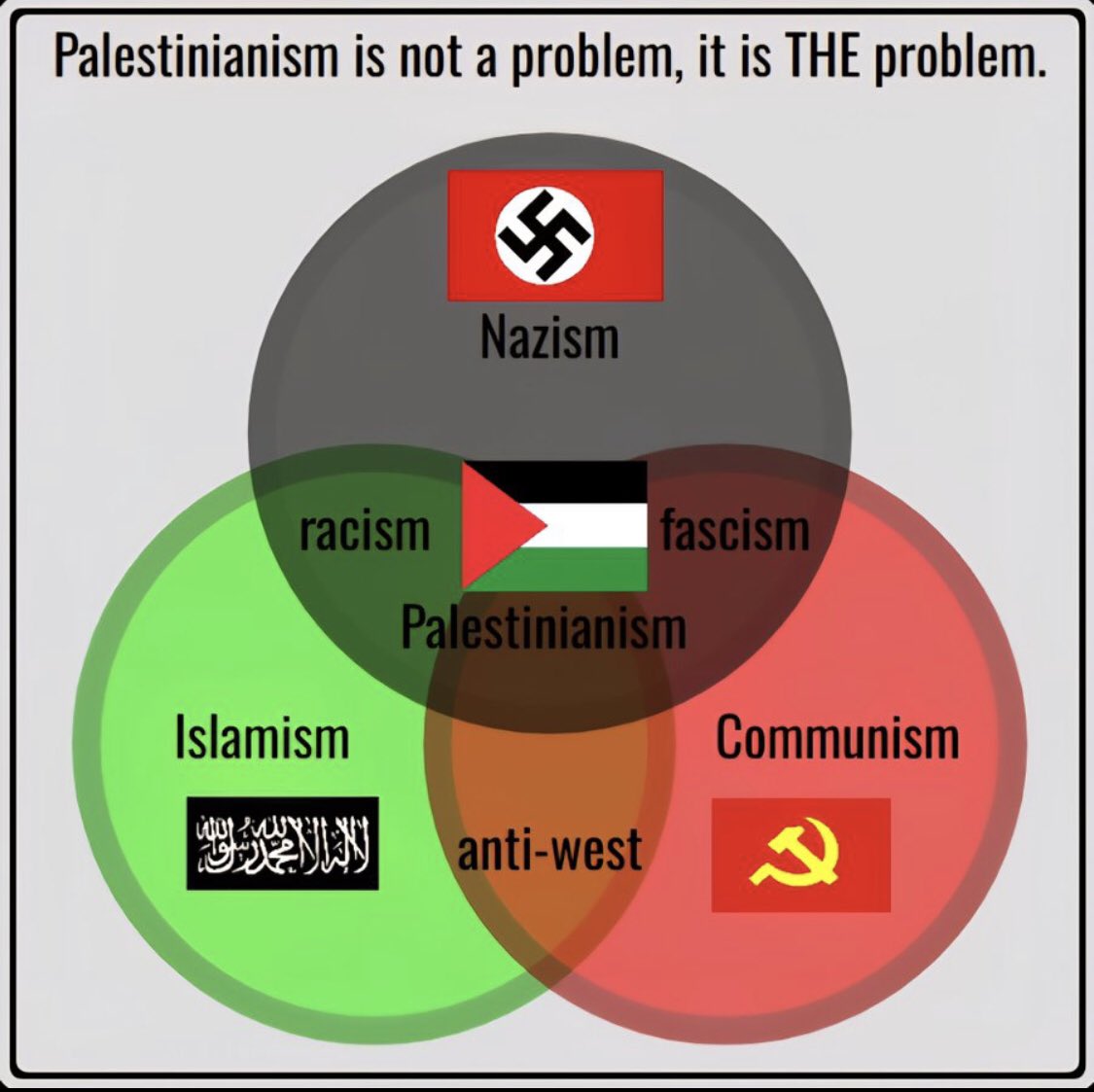 Le nazisme n’est pas mort, il a simplement changé de composants 
#LFI #EELV #PODEMOS #CGT #PCF #UNRWA #BDS