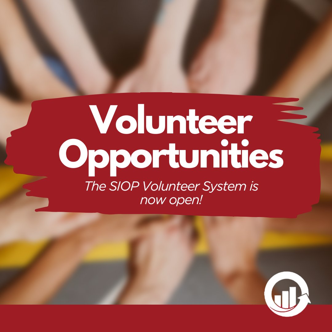 Now is your chance to sign up for one of the more than 500 volunteer positions that will support SIOP during the 2025 to 2026 year. The new SIOP Volunteer System is now open!

Learn more: tinyurl.com/sfpfx7f5

#IOPsych #SIOPSmarterWorkplace
