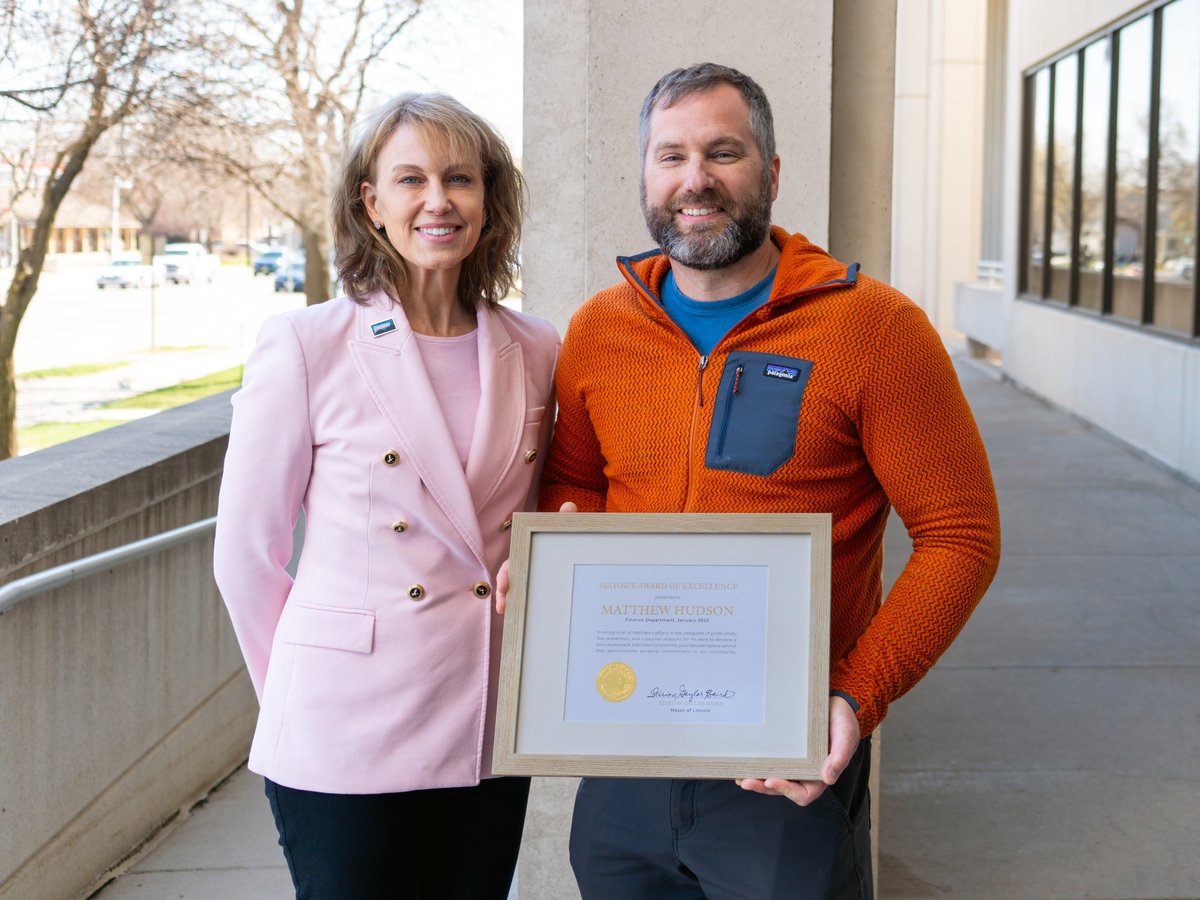 Congrats to Matthew Hudson from our City-County Information Services Division for earning the Mayor’s Award of Excellence! Matthew developed a user-friendly data dashboard that makes public info easier to access.