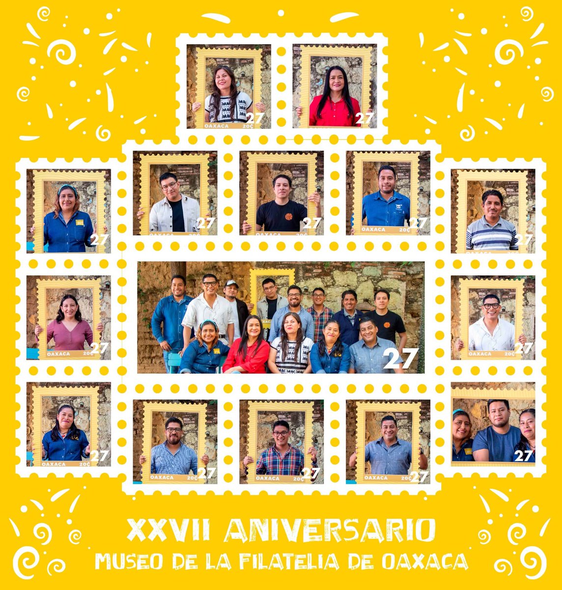 En el MUFI, cada timbre postal es un punto de encuentro. Durante 27 años, hemos tejido una red de colaboración entre el staff, artistas, coleccionistas, voluntarios, familias, estudiantes y visitantes de todo el mundo. Gracias por ser parte de este proyecto colectivo.💛