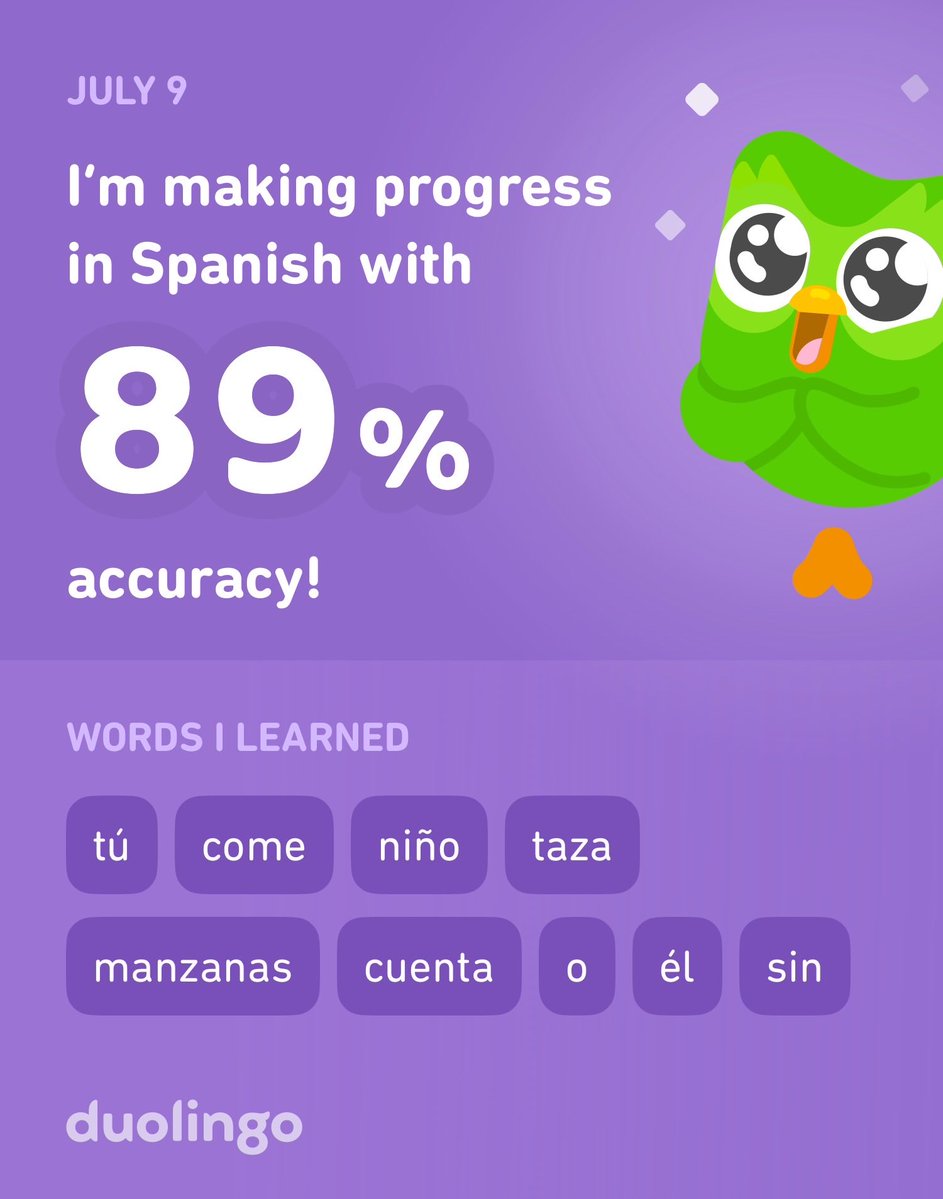 nickkingtwo's tweet image. I’m learning Spanish on Duolingo! It’s free, fun, and effective.