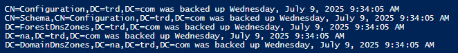Microsoft supported backups of Active Directory are very important to have. For backing up Domain Controllers, this is typically a System State backup.

Why a Microsoft supported backup? If you are using a backup solution that isn't fully AD aware, performing a restore may