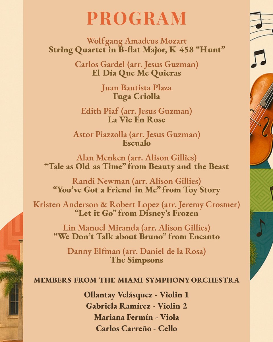 Family Day on Aragon at CGM features hands-on eco-art workshops with A Cleaner Planet and a 4 PM live performance by the Miami Symphony. Art, sustainability, and music, all in one day! 

Sat, Jul 12 | 10 AM–6 PM

#FamilyDayOnAragon #CoralGablesMuseum #MISO