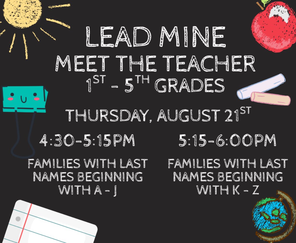 🍎 Plan ahead…mark your calendars!