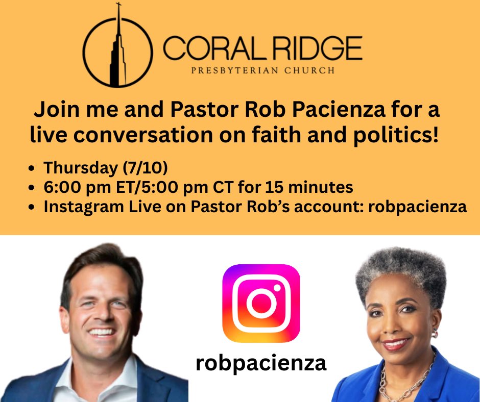 Carol Swain Enterprises, LLC (@carolmswain) on Twitter photo Hereās a heads up. We are doing an Instagram live tomorrow afternoon (Thursday) at 5pm, CT and 6 pm, ET. I hope you will mosey on over to @drcarolmswain and <a href="/RobPacienza/">Rob Pacienza</a>. <a href="/CoralRidgeMin/">Coral Ridge Ministries</a> Hereās a heads up. We are doing an Instagram live tomorrow afternoon (Thursday) at 5pm, CT and 6 pm, ET. I hope you will mosey on over to @drcarolmswain and <a href="/RobPacienza/">Rob Pacienza</a>. <a href="/CoralRidgeMin/">Coral Ridge Ministries</a>