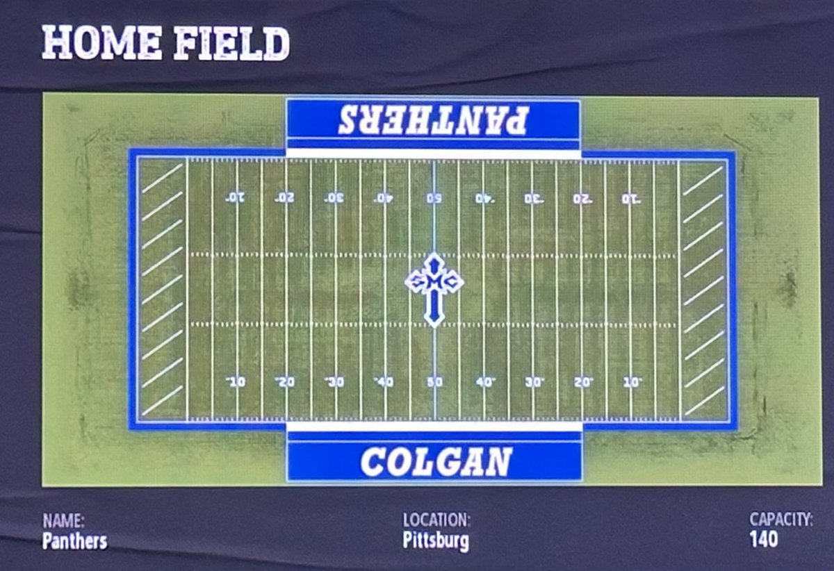 T_Conrad18_'s tweet image. Next up @colgan_football !! Relive those high school moments and take the field under my mock up version of your own field. Bringing in a hint of Notre Dame. Just search “Colgan” in game and match preview to make sure it’s the same as the pictures then hit download!! #CFB26