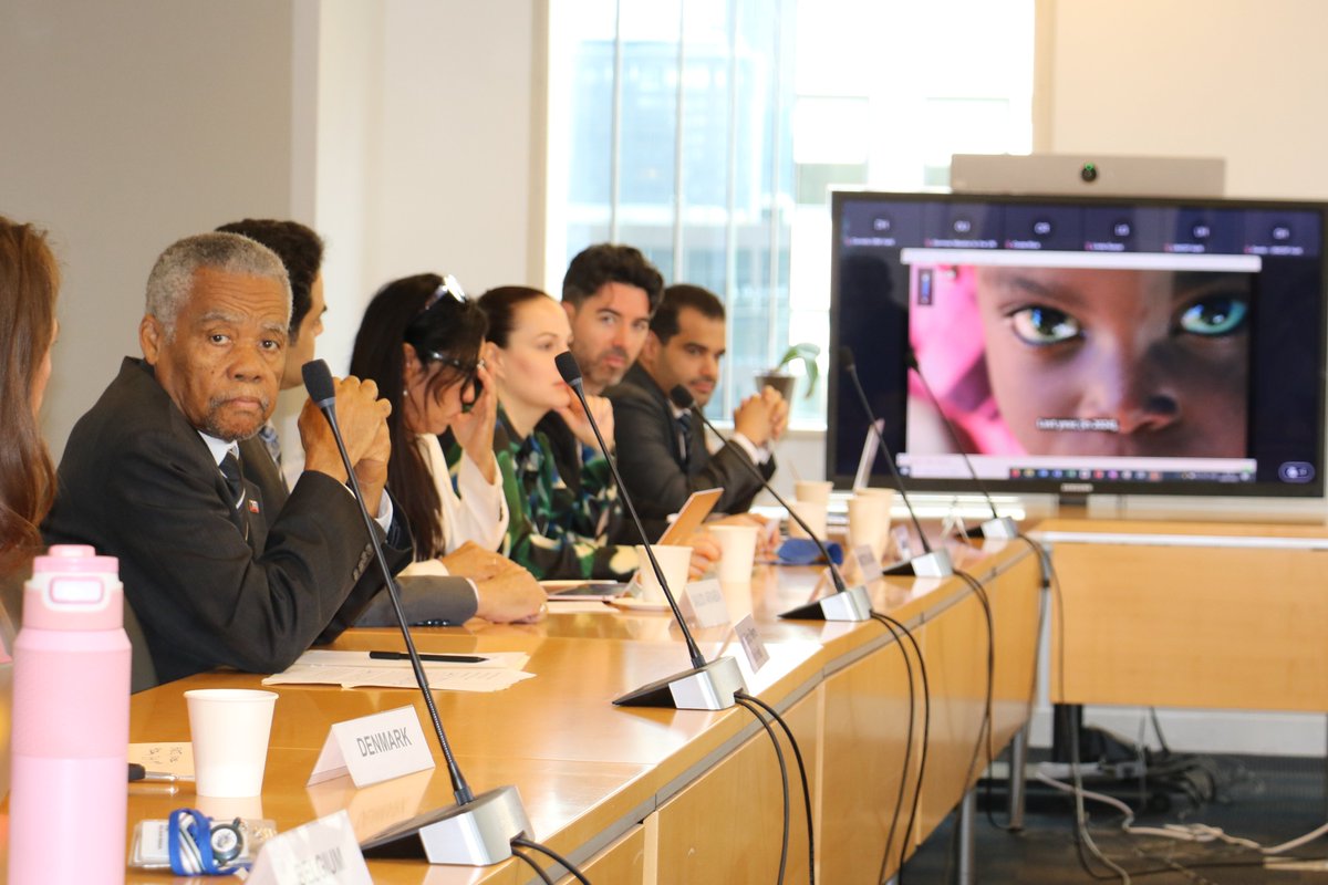EUatUN's tweet photo. The worsening crisis in #Haiti is pushing millions of children to the brink.

Thanks to all 🇺🇳Member States &amp; orgs who joined today’s 🇪🇺EU–@UNICEF humanitarian briefing on #ChildrenInCrisis to spotlight urgent needs &amp; rally life saving and sustainable support.

#ChildrenInCrisis https://t.co/omZ8QBgjTE