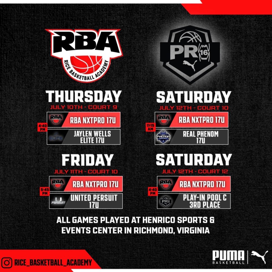Parker Sundman (@parker_sundman) on Twitter photo Excited to be back in action with <a href="/Rice_B_Academy/">Rice Basketball Academy™️</a> for the Puma NXTPRO live period in Richmond VA. <a href="/TB3_Training/">Trenton Boike</a> <a href="/PrepHoopsMI/">Prep Hoops Michigan</a> <a href="/HankampScott/">Scott Hankamp</a> <a href="/BrzezinskiAlec/">Alec Brzezinski</a> <a href="/Nate_Frisbie/">Nate Frisbie</a> <a href="/kylesteigs_34/">Kyle Steigenga</a> <a href="/CoachBullinger/">Matt Bullinger</a> <a href="/TheDZoneBBall/">The D Zone Basketball</a> <a href="/Hlandbasketball/">Hartland Boys Bball</a> Excited to be back in action with <a href="/Rice_B_Academy/">Rice Basketball Academy™️</a> for the Puma NXTPRO live period in Richmond VA. <a href="/TB3_Training/">Trenton Boike</a> <a href="/PrepHoopsMI/">Prep Hoops Michigan</a> <a href="/HankampScott/">Scott Hankamp</a> <a href="/BrzezinskiAlec/">Alec Brzezinski</a> <a href="/Nate_Frisbie/">Nate Frisbie</a> <a href="/kylesteigs_34/">Kyle Steigenga</a> <a href="/CoachBullinger/">Matt Bullinger</a> <a href="/TheDZoneBBall/">The D Zone Basketball</a> <a href="/Hlandbasketball/">Hartland Boys Bball</a>