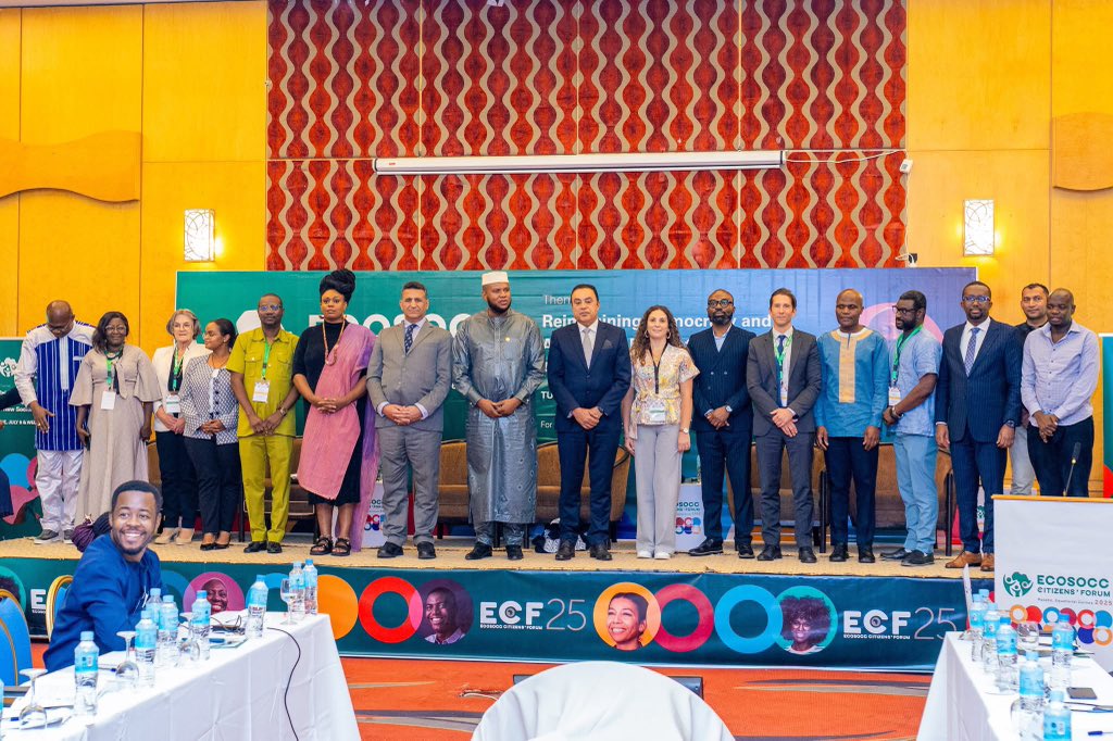 Louis Cheick Sissoko (@louischeicks) on Twitter photo 📍 2025 <a href="/AU_ECOSOCC/">African Union ECOSOCC</a> Citizens’ Forum!
Today, we were honored by the presence of H.E. <a href="/Mehdi_Jomaa/">Mehdi Jomaa</a>, former Prime Minister of #Tunisia 🇹🇳 and Member of <a href="/ClubdeMadrid/">Club de Madrid</a> , at the 2025 ECOSOCC Citizens’ Forum in Malabo 🇬🇶.
H.E. Jomaa officially launched the "My Africa, My Future" Civil 📍 2025 <a href="/AU_ECOSOCC/">African Union ECOSOCC</a> Citizens’ Forum!
Today, we were honored by the presence of H.E. <a href="/Mehdi_Jomaa/">Mehdi Jomaa</a>, former Prime Minister of #Tunisia 🇹🇳 and Member of <a href="/ClubdeMadrid/">Club de Madrid</a> , at the 2025 ECOSOCC Citizens’ Forum in Malabo 🇬🇶.
H.E. Jomaa officially launched the "My Africa, My Future" Civil