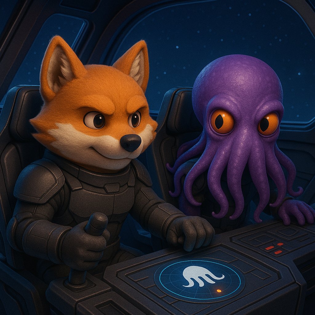 Lobo_Pieralini's tweet image. 🛸 Pilot and co-pilot ready for launch.
The journey has just begun.
$LOBO + KRAKEN = intergalactic mission.
@arjunsethi  @lobothewolfpup 
#WolfMode #RunesPower
