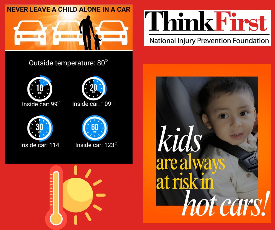 July is the deadliest month for child hot car deaths. It can happen to anyone.

🔥 Once you park: Stop. Look. Lock.
👶 Always check the back seat.
🔒 Never leave a child in the car — not even for a minute.

#HotCarSafety #StopLookLock #HeatStrokeKills #ThinkFirst
