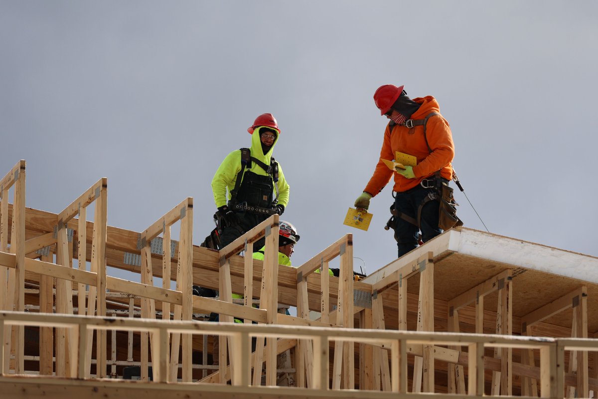 On hot days like we've had recently, it's nice to look back at some projects in colder months! These wood framing photos were taken back in April at a site in Cleveland, OH... Would you rather work in the heat or in the cold?

#CMWCarpenters #UnionProud #BuildWithUs