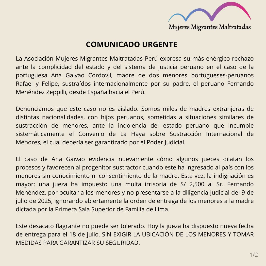 MigrantesPeru's tweet image. Hoy era la entrega de los niños de @AnaGaivao en el @PoderJudicial. Ni niños, ni padre ni abogados aparecieron. @TaniaPariona @cnddhh @MimpPeru @WaykaPeru @MariaPiaMolero @CIDH @ChacoteroPeru @LlamasMoradas @parocolectiva @ClaraEOspinaG @unchasqui