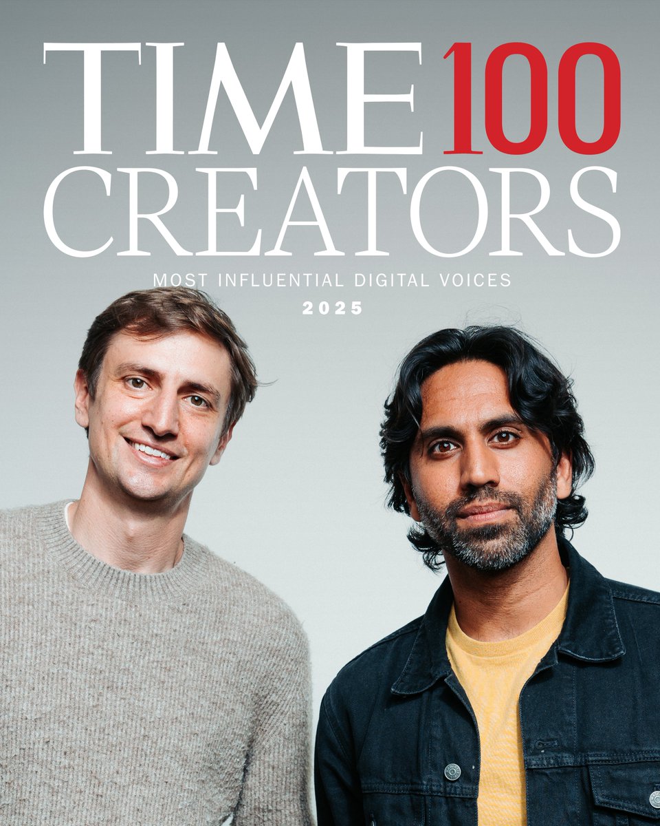 Honored to be a 2025 <a href="/TIME/">TIME</a> 100 Creator #Time100Creators