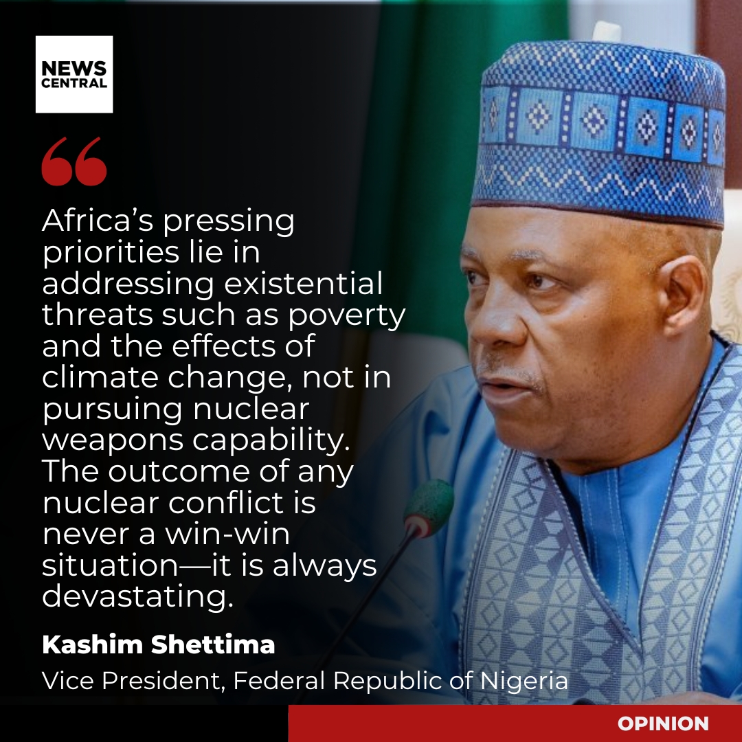 [OPINION]: Vice President Kashim Shettima has reaffirmed Nigeria’s strong commitment to the global ban on nuclear weapons testing.

Read more 👉🏿newscentral.africa/nigeria-reaffi…