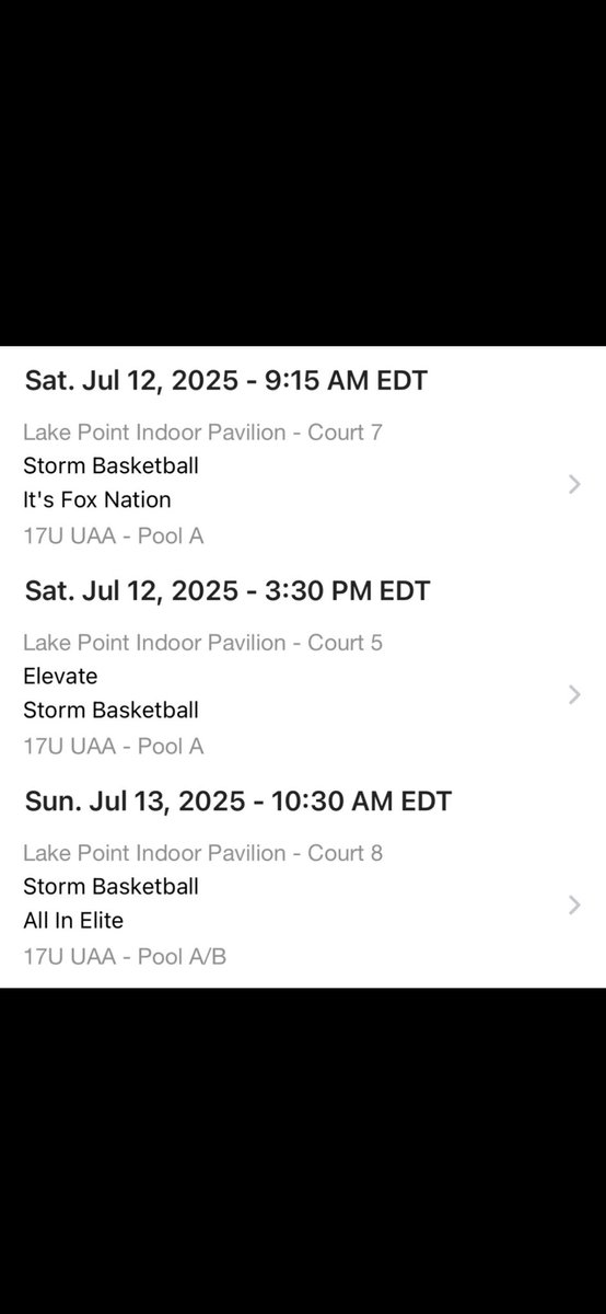PleyerJacob's tweet image. Here is my schedule for UAA Session 3!