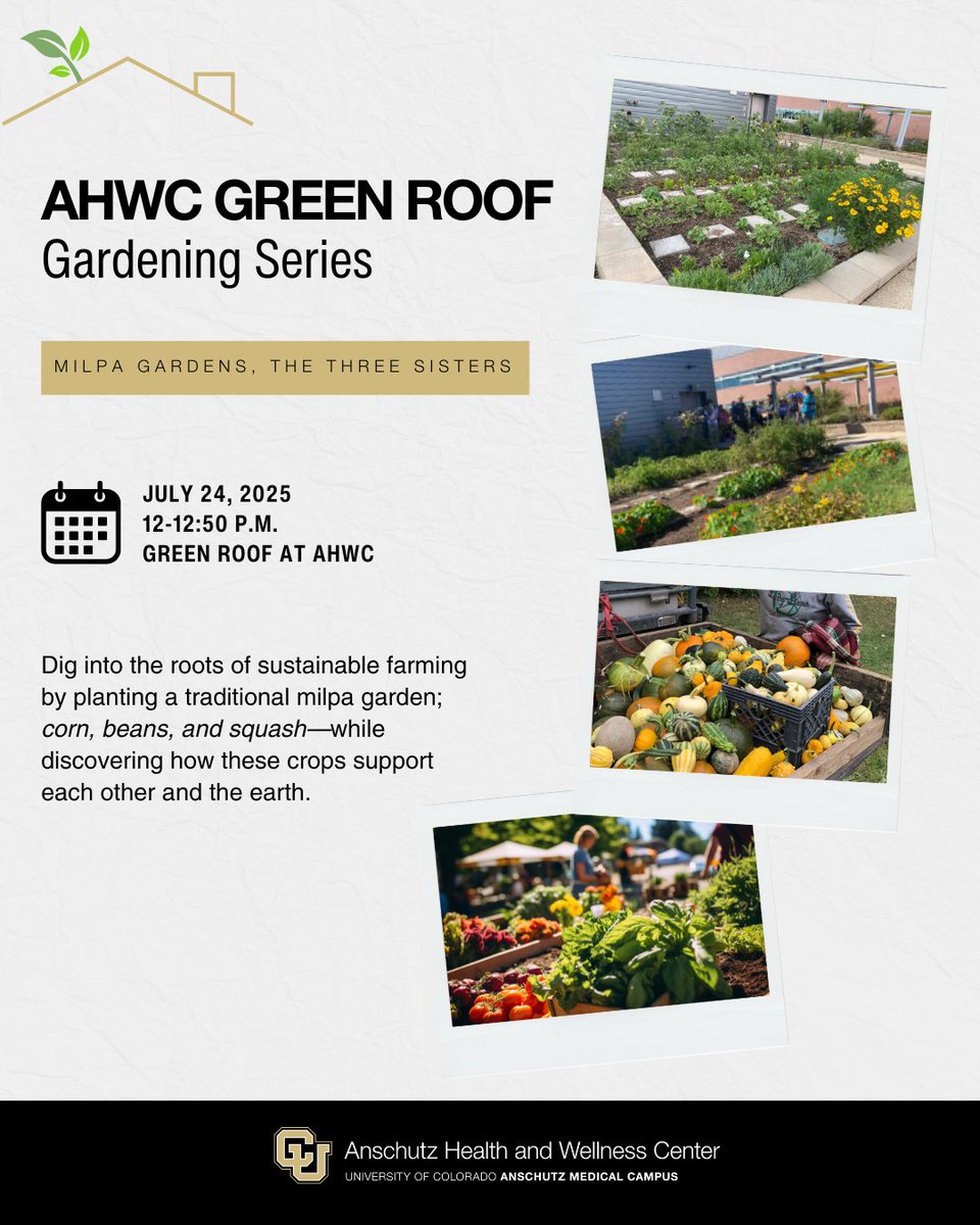 🌱 Ever grown a Milpa garden? Now’s your chance!
Join our Green Roof Gardening Series to learn, grow, and get your hands dirty! 

🔗 Spots fill fast! Sign up now with link below. 🔗
bit.ly/4nDrAlG