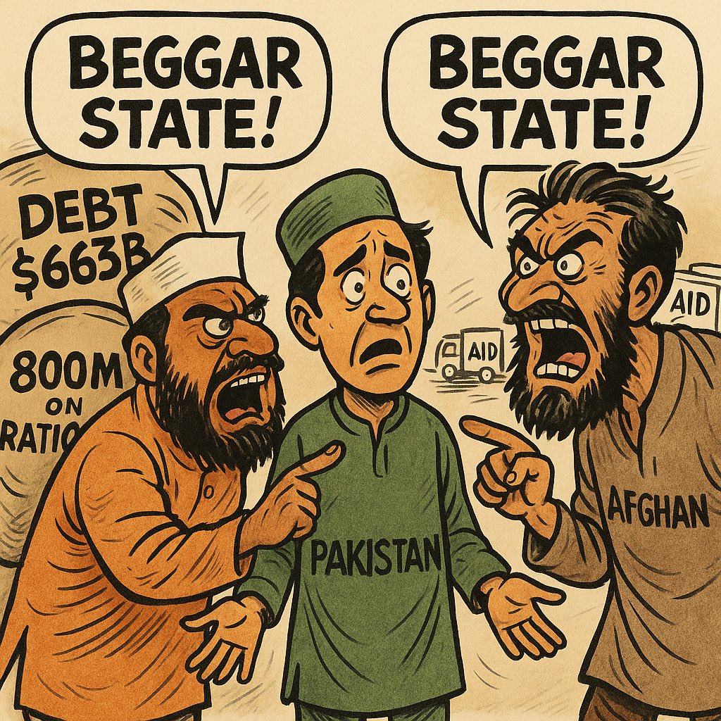 sundasmalik's tweet photo. That’s not just ignorant — it’s historically and economically false.
Let’s break it down with facts. 👇

1. Pakistan vs India – Debt & Bailouts
•Yes, Pakistan has gone to the IMF 23 times. But…
•India went to the IMF 7 times, including a gold-mortgaging bailout in 1991.
•India’s external debt? $663+ billion (2024). Pakistan’s? ~$124 billion.

📌 Pakistan has problems — but India hides behind scale and PR.

⸻

2. “Pakistan begs, India builds”?

India’s economy has grown — no doubt. But it also:
•Receives billions in FDI from the West + diaspora,
•Hosts 800M people on food rations (Govt of India, 2024),
•Has 230M+ living below the poverty line.

Meanwhile, Pakistan feeds its 240M without such massive subsidies, despite being in crisis.

3. Afghanistan comparison? Seriously?

Afghanistan:
•Is 85% reliant on foreign aid and remittances
•Has no functional banking system
•Suffers from severe brain drain and food insecurity
📌 Comparing Pakistan to war-torn, aid-dependent Afghanistan is absurd.

4. Strategic Relevance

Despite its economic woes:
•Pakistan is a nuclear power
•Has one of the world’s largest standing armies
•Hosts CPEC, a China-backed infrastructure corridor
•Holds geostrategic weight between China, Iran, Central Asia, and India

“Beggar” states don’t host $62B Chinese investments or global summits.

5. India’s Cosmetic Growth Masks Deep Fragility
•Modi’s India spends billions on PR, yet:
•80% of its workforce is informal or underemployed
• According to Oxfam (India: extreme inequality in numbers) The Top 5% of Indians own 62% of the Wealth. 
•Has some of the worst hunger & inequality indexes in the world
•Ranks 111/125 on the Global Hunger Index (2023)

You don’t call that a “PR-rich, poverty-heavy” state?

⸻

6. Pakistan’s Real Struggles? Yes. Begging? No.

Pakistan’s economy is in crisis, but it’s:
•Still exporting, innovating (IT, textiles, defence)
•Raising remittances ($30B+/year)
•Hosting Afghan refugees for decades with no global help

It needs reform — but not dismissal through slurs.

Calling Pakistan a “beggar state” while ignoring:
•India’s hidden debt & poverty,
•Afghanistan’s total aid dependence,
•Pakistan’s nuclear, economic, and strategic relevance,

…is just lazy nationalism.