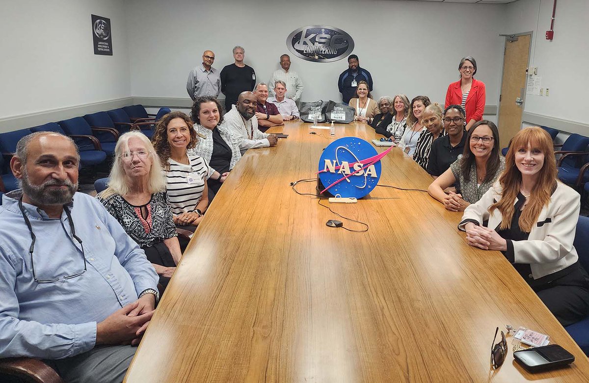 Faculty and administrators from Daytona State College and Volusia County Schools met with NASA engineers this week at KSC to d explore future partnerships including DSC’s upcoming FAA-certified Airframe and Power Plant Aviation Maintenance program.