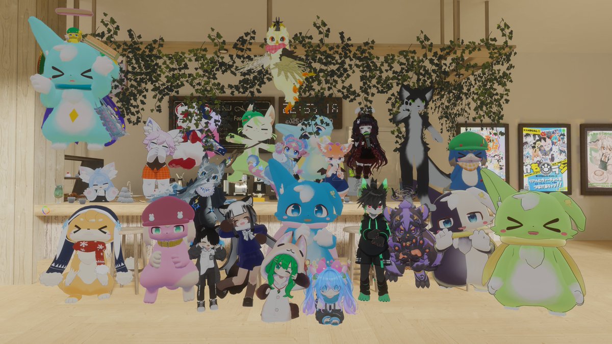 昨夜のぷてぃぱれっとへのご来店ありがとうございました！🐾
夜も気温が下がりにくくなってきたので気を抜かずにいきましょうー

次回の営業は今月23日になります！
また、イベント内でもお話した様にVketコミュニティコラボ出展の方もよろしくです✨️✨️
#VRCぷてぃぱれっと