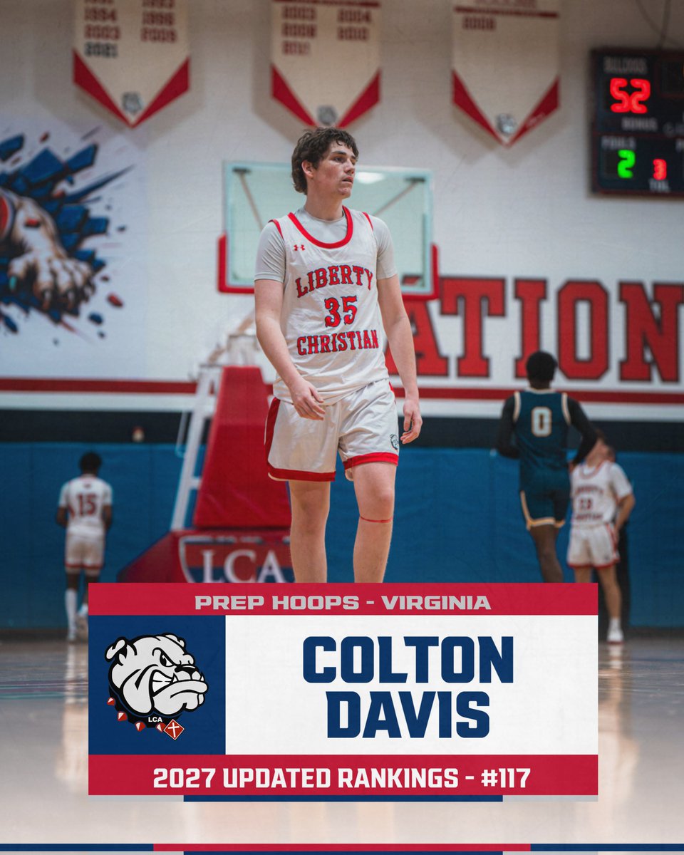 Matthew Klein (@lcacoachklein) on Twitter photo 🏀 The Updated <a href="/PrepHoopsVA/">Prep Hoops Virginia</a> 2027 Rankings just hit 🖥
👏 to <a href="/coltdaviss/">Colton Davis</a> for coming in at #️⃣1️⃣1️⃣7️⃣ in the '27 class 💪
(Now, all I know is that there aren't 💯 kids in VA better, but...just ⛽️ for the 🔥)
<a href="/LCA_BoysBB/">Liberty Christian Academy Boys Basketball</a> <a href="/District2pod/">District 2 Sports</a>
#TeamTogether #TouchTheLine 🏀 The Updated <a href="/PrepHoopsVA/">Prep Hoops Virginia</a> 2027 Rankings just hit 🖥
👏 to <a href="/coltdaviss/">Colton Davis</a> for coming in at #️⃣1️⃣1️⃣7️⃣ in the '27 class 💪
(Now, all I know is that there aren't 💯 kids in VA better, but...just ⛽️ for the 🔥)
<a href="/LCA_BoysBB/">Liberty Christian Academy Boys Basketball</a> <a href="/District2pod/">District 2 Sports</a>
#TeamTogether #TouchTheLine