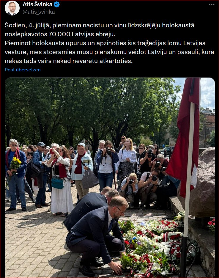 Liekulis <a href="/atis_svinka/">Atis Švinka</a>, kurš ar kreisajiem ekstrēmistiem piedalījās Hamās atbalsta akcijā, tēlo, ka viņam interesē Holokausts. Runā vienu, bet dara - pretējo: Kopā ar savu partiju PROG iestājas pret Izraēlas tiesībām uz pastāvēšanu, pašaizsardzību, ķīlnieku atbrīvošanu!