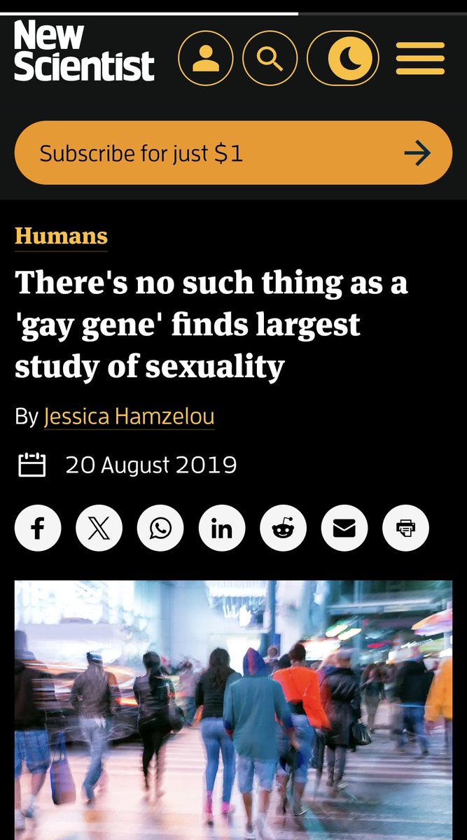 fahadalahmdi's tweet image. حسب مجلة نيوساينتست (أكثر المجلات العلمية مصداقية في أمريكا) لا يوجد شئ يدعى جينة الشذوذ الجنسي.. وبالتالي ليس للشذوذ أصل أو دافع وراثي كما يدعي البعض: