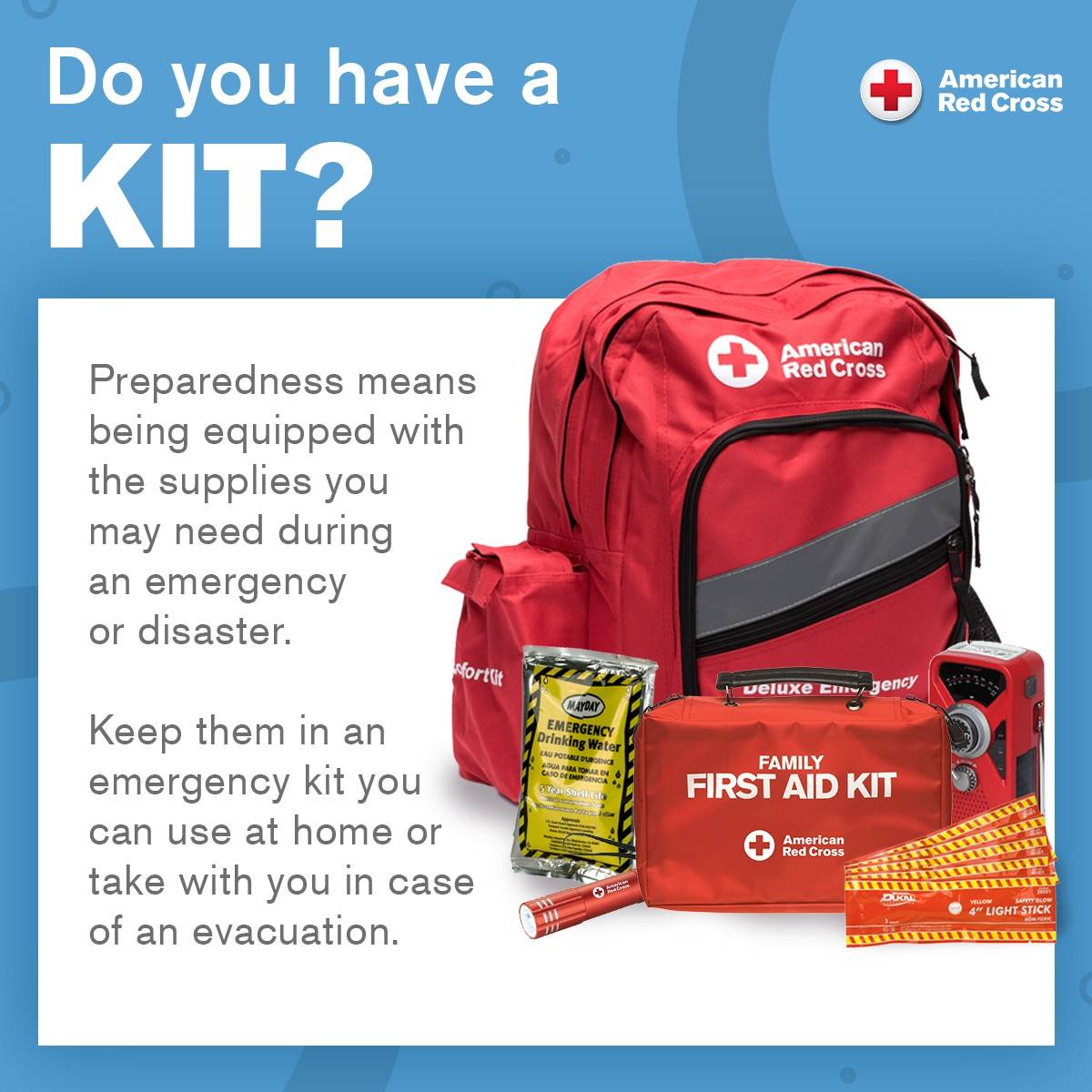 RhodeIslandEMA's tweet image. Hurricane season is here—make sure your emergency kit is stocked and ready. Include essentials like water, food, medications, flashlights, and batteries. A little prep now can make a big difference later.