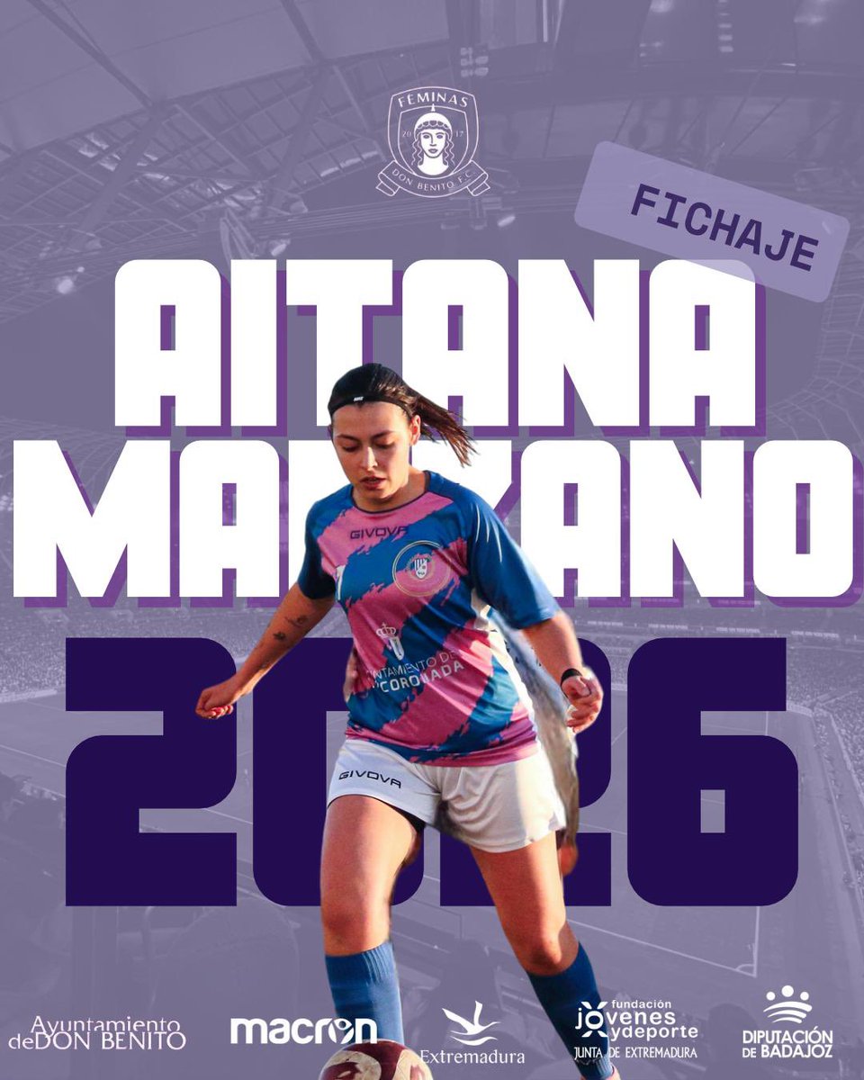 Fichaje!!!!! Aitana llega al club para aportar en su categoría. Jugadora trabajadora y bien posicionada buscará hacer daño al rival cuando haya la más mínima oportunidad. BIENVENIDA!!!!
#feminasdonbenito #unsolocamino