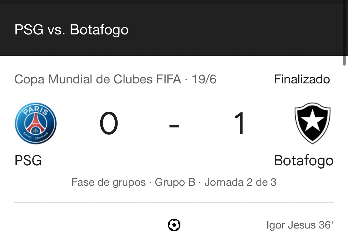 Se agiganta la figura de Botafogo. Fue realmente una hazaña